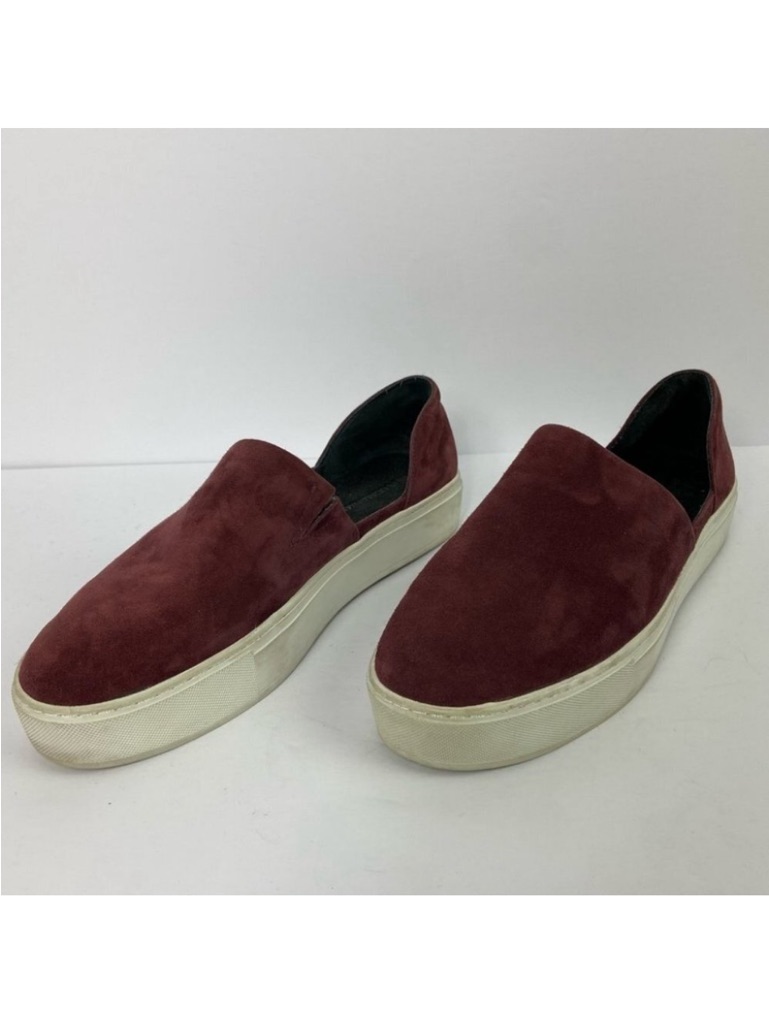 Rebecca Minkoff Red D'orsay Nana Slip On Flats Size 10 Burgundy Maroon Shoes